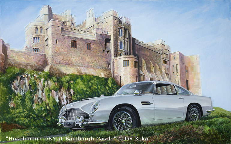 Hirschmann DB5 at Bamburgh Castle by Jay Koka