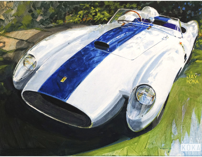 Ferrari 250 Testa Rossa Study, by Jay Koka